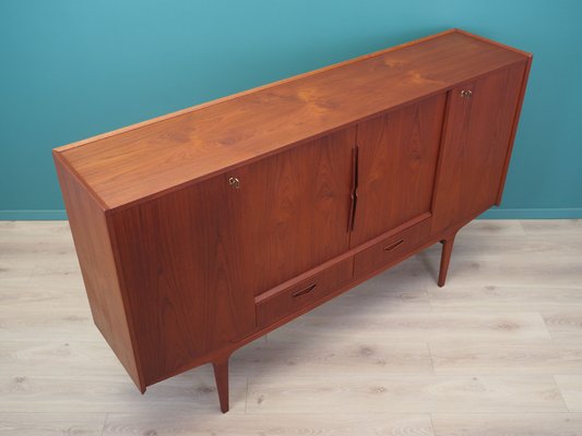 Vintage Danish Teak Highboard, 1960s-VND-2019843