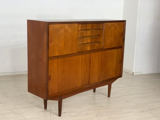 Vintage Danish Teak Highboard Cabinet-LIL-2019613