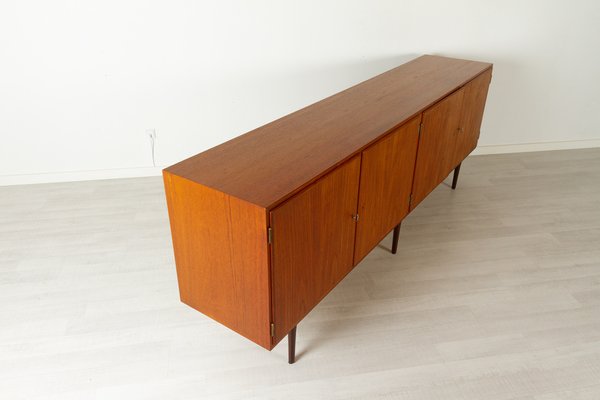 Vintage Danish Teak Low Sideboard from Hundevad & Co, 1960s-WIX-1066590