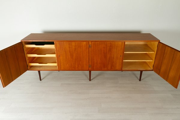 Vintage Danish Teak Low Sideboard from Hundevad & Co, 1960s-WIX-1066590