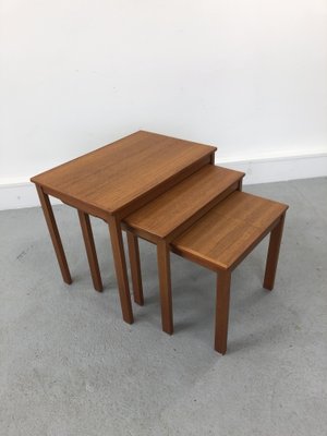 Vintage Danish Teak Nesting Tables, 1960s, Set of 3-JWH-1144266