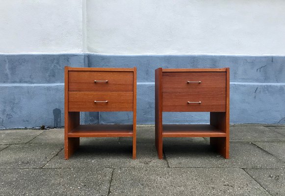 Vintage Danish Teak Nightstands, 1970s, Set of 2-LCR-870445