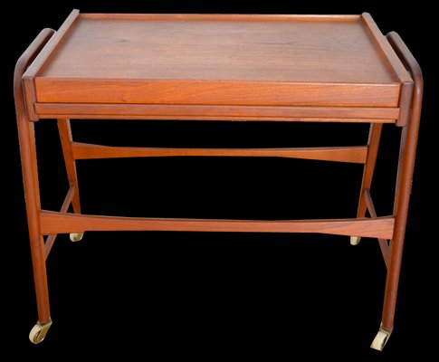 Vintage Danish Teak Serving Trolley, 1960s-OV-1793524