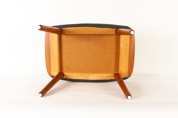 Vintage Danish Teak Stool, 1960s-WIX-1020205