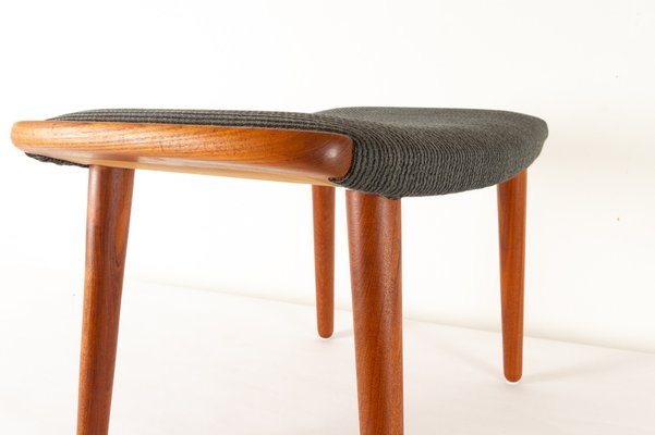 Vintage Danish Teak Stool, 1960s-WIX-1020205