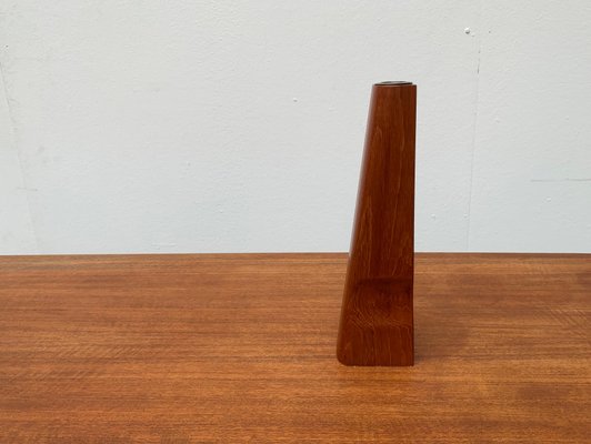 Vintage Danish Teak Vase-UAH-984546