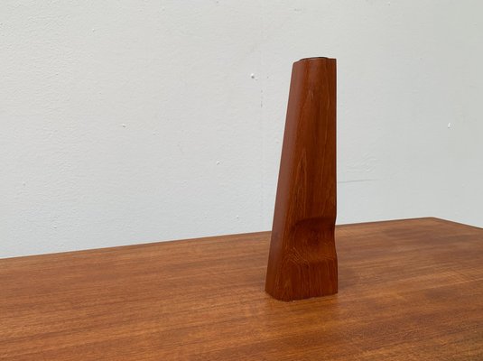 Vintage Danish Teak Vase-UAH-984546