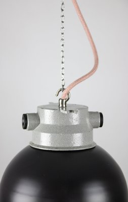 Vintage Dark Blueberry Small Industrial Pendant Lamp from TEP-HGJ-739246