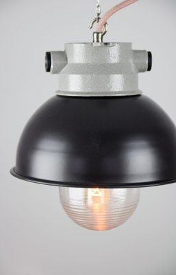 Vintage Dark Blueberry Small Industrial Pendant Lamp from TEP-HGJ-739246