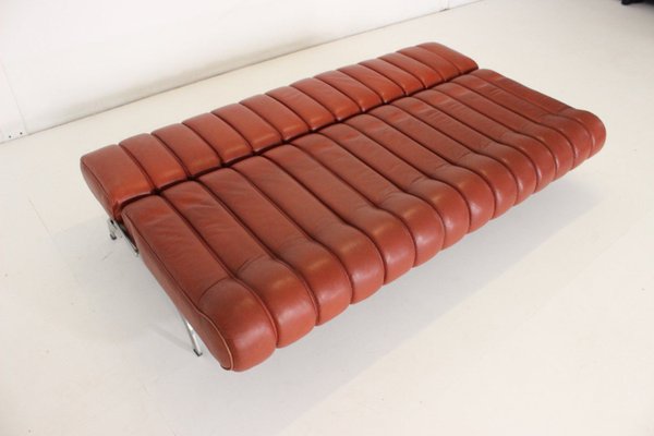 Vintage Daybed and Chairs in Leather, Set of 3-VGV-2023532