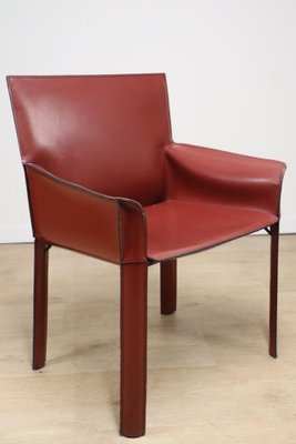 Vintage De Couro Armchair in Covered Leather, 1980s-IZV-2041034