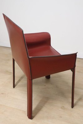 Vintage De Couro Armchair in Covered Leather, 1980s-IZV-2041034