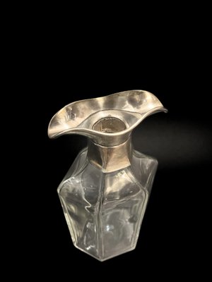 Vintage Decanter with Silver Plated Bottle Spout, Sweden, 1900s-JKV-1786087