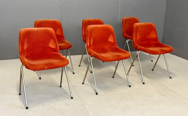 Vintage Desk Chairs, 1960s, Set of 6-IEW-1704706