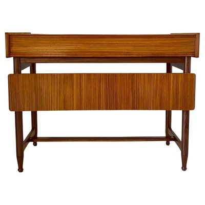 Vintage Desk in Wood and Teak, Italy, 1960s, Set of 2-TOI-2041049