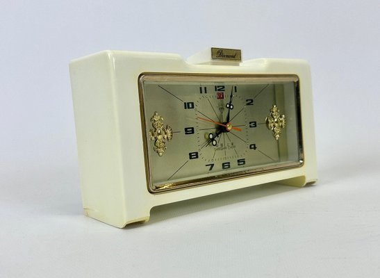 Vintage Diamond Shanghai Alarm Table Clock, 1970s-ZCY-2023678