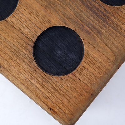 Vintage Dice Stool in Teak-NYF-2019015