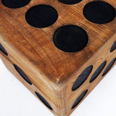 Vintage Dice Stool in Teak-NYF-2019015