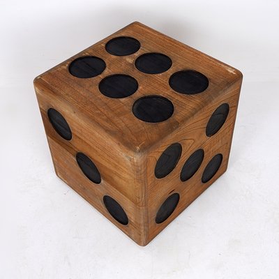 Vintage Dice Stool in Teak-NYF-2019015