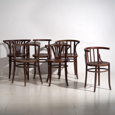 Vintage Dining Chairs, 1940, Set of 6-ZNJ-2035288