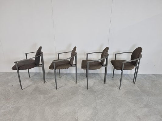 Vintage Dining Chairs by Belgo Chrom, Set of 4, 1980s-IRH-1134469