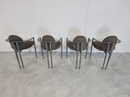 Vintage Dining Chairs by Belgo Chrom, Set of 4, 1980s-IRH-1134469