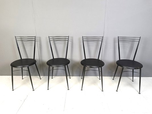 Vintage Dining Chairs by Calligaris, 1980s, Set of 4-IRH-2041123