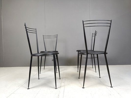 Vintage Dining Chairs by Calligaris, 1980s, Set of 4-IRH-2041123