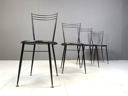 Vintage Dining Chairs by Calligaris, 1980s, Set of 4-IRH-2041123