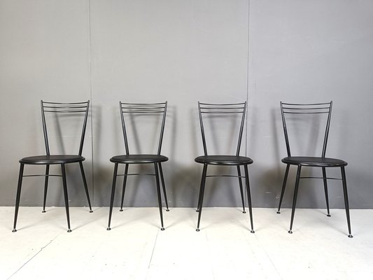 Vintage Dining Chairs by Calligaris, 1980s, Set of 4-IRH-2041123