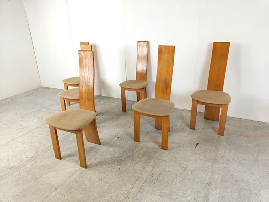 Vintage Dining Chairs by Rob and Dries Van Den Berghe, 1980s, Set of 6-IRH-1768578