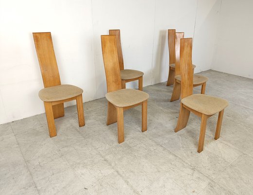 Vintage Dining Chairs by Rob and Dries Van Den Berghe, 1980s, Set of 6-IRH-1768578