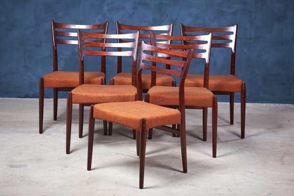 Vintage Dining Chairs by Svend Åge Madsen, 1950s, Set of 6-ZGQ-618680