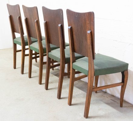 Vintage Dining Chairs, France, 1950s, Set of 4-RIU-947772