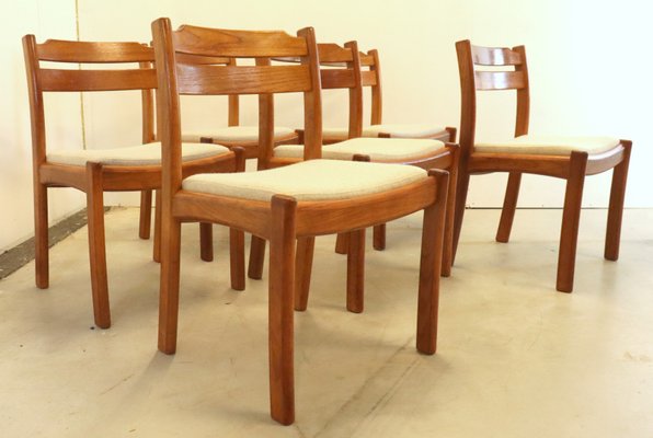 Vintage Dining Chairs from Dyrlund, Set of 6-FYZ-1812315