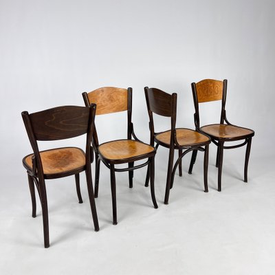 Vintage Dining Chairs from Thonet, 1930s, Set of 4-RMX-1820955