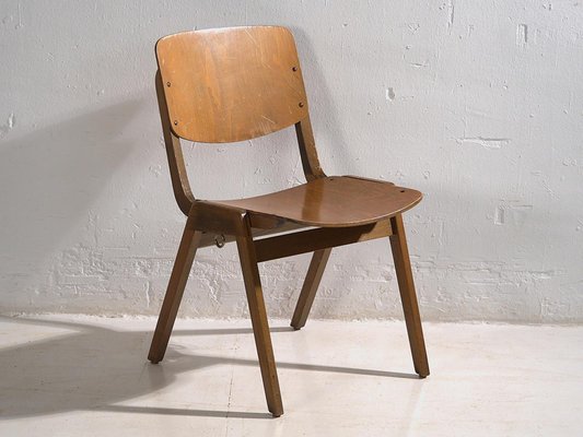 Vintage Dining Chairs from Thonet, 1950, Set of 4-ZNJ-2035289