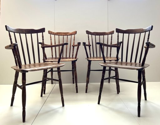 Vintage Dining Chairs from Ton, 1960s, Set of 4-ALG-1226437