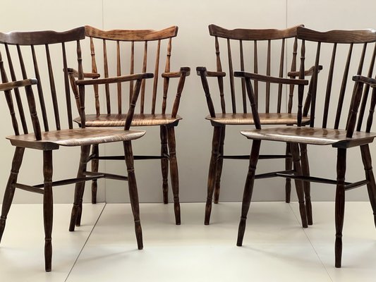 Vintage Dining Chairs from Ton, 1960s, Set of 4-ALG-1226437