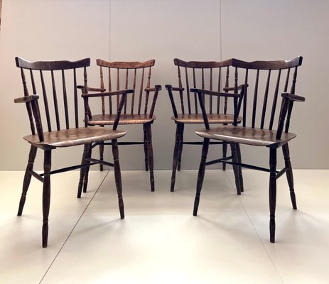 Vintage Dining Chairs from Ton, 1960s, Set of 4-ALG-1226437