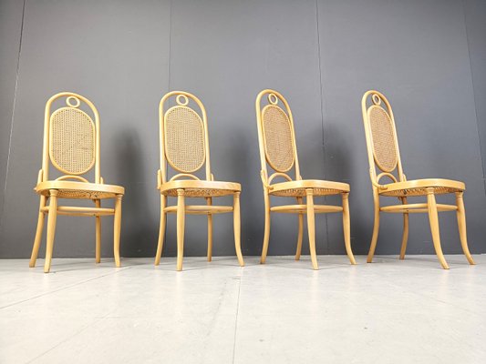 Vintage Dining Chairs in Bentwood from Thonet, 1970s, Set of 4-IRH-2028311