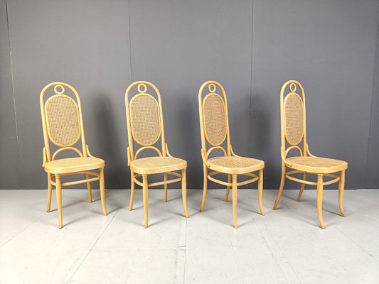 Vintage Dining Chairs in Bentwood from Thonet, 1970s, Set of 4-IRH-2028311