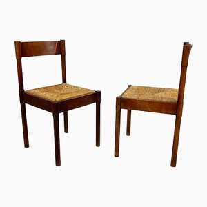 Vintage Dining Chairs in Carimate Style, 1960s, Set of 2-RMX-1373467