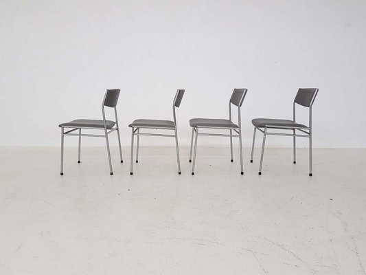 Vintage Dining Chairs in the Style of Martin Visser, Set of 4-ZO-634477