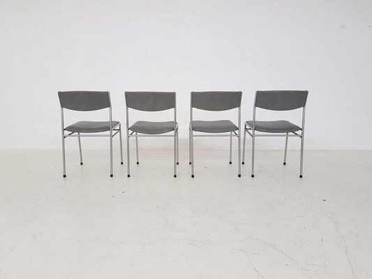 Vintage Dining Chairs in the Style of Martin Visser, Set of 4-ZO-634477