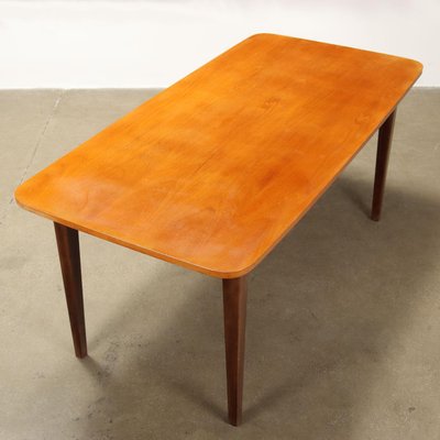 Vintage Dining Table in Painted Beech & Teak, Italy, 1960s-VMM-2023849