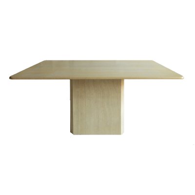 Vintage Dining Table in Travertine, 1970s-QQA-1404637