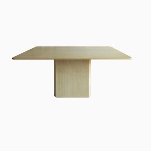 Vintage Dining Table in Travertine, 1970s-QQA-1404637