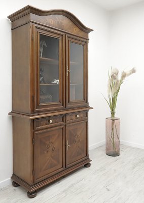 Vintage Display Cabinet in Mahogany, 1970s-ZFH-2043385