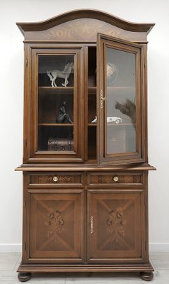 Vintage Display Cabinet in Mahogany, 1970s-ZFH-2043385